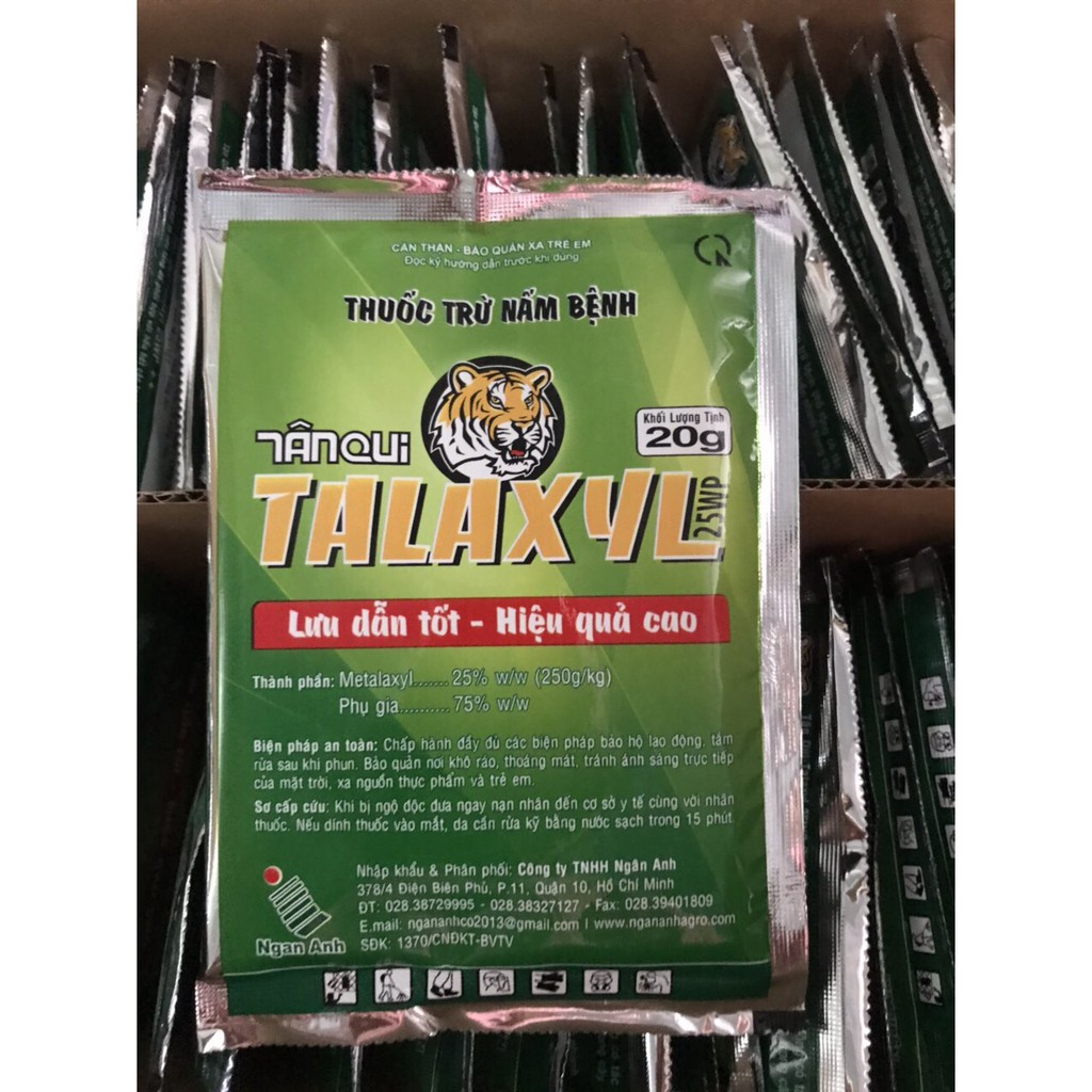 Thuốc trừ nấm bệnh Talaxyl 25WP Tân Qui 20gr