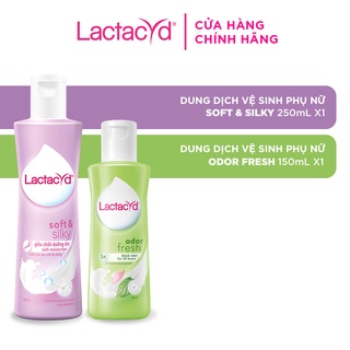 Bộ dung dịch vệ sinh phụ nữ lactacyd soft & silky dưỡng ẩm 250ml + odor - ảnh sản phẩm 2