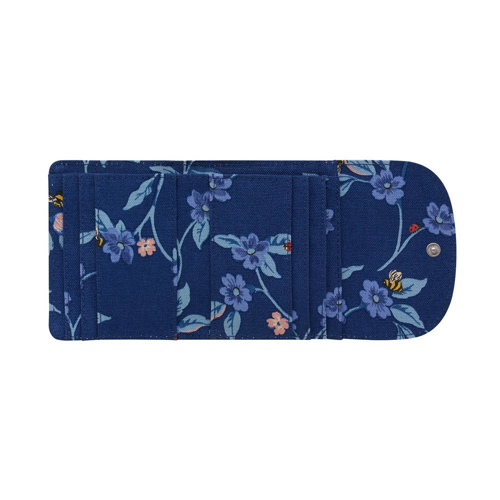 Cath Kidston - Ví cầm tay Small Foldover Wallet Greenwich Flowers - 984904 - Midnight Blue