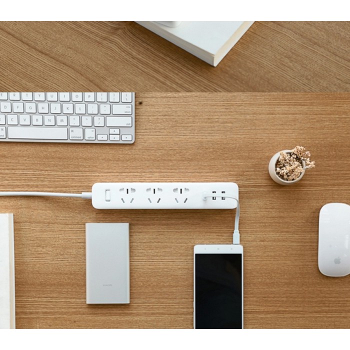 [Chính hãng Xiaomi ] Ổ cắm Mi Power Strip tích hợp cổng sạc USB và ổ cắm điện