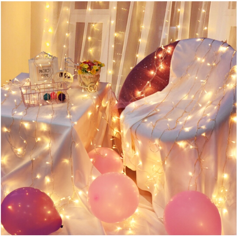 đèn led dài 5_6M trang trí ( cắm điện &amp; sai bin)