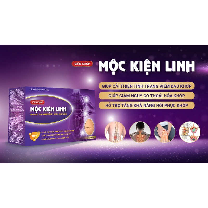 Viên uống Mộc Kiện Linh - Bổ sung dưỡng chất cho khớp (Hộp 20 viên nang)