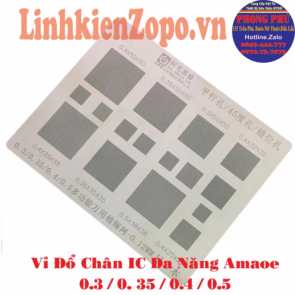 Vỉ Đổ Chân IC Đa Năng M Amaoe 45