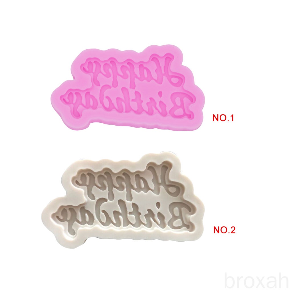 Silicone Khuôn Silicon Làm Socola Hình Chữ Happy Birthday 3d