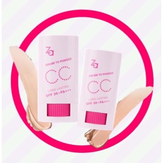 Kem nền dạng thỏi Za Cream-To-Powder CC Stick  #natural
