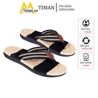 Dép Xỏ Ngón Nam Timan Dc18 Siêu Nhẹ Êm Chân Bền Bĩ Nam Tính Bảo Hành 1 Năm