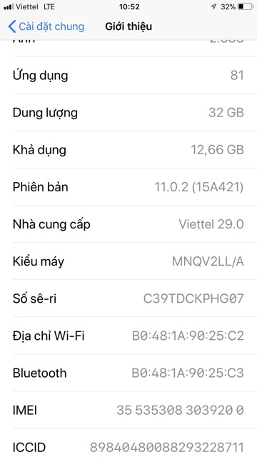 Điện thoại iphone 7 plus 32gb bản quốc tế vàng hồng