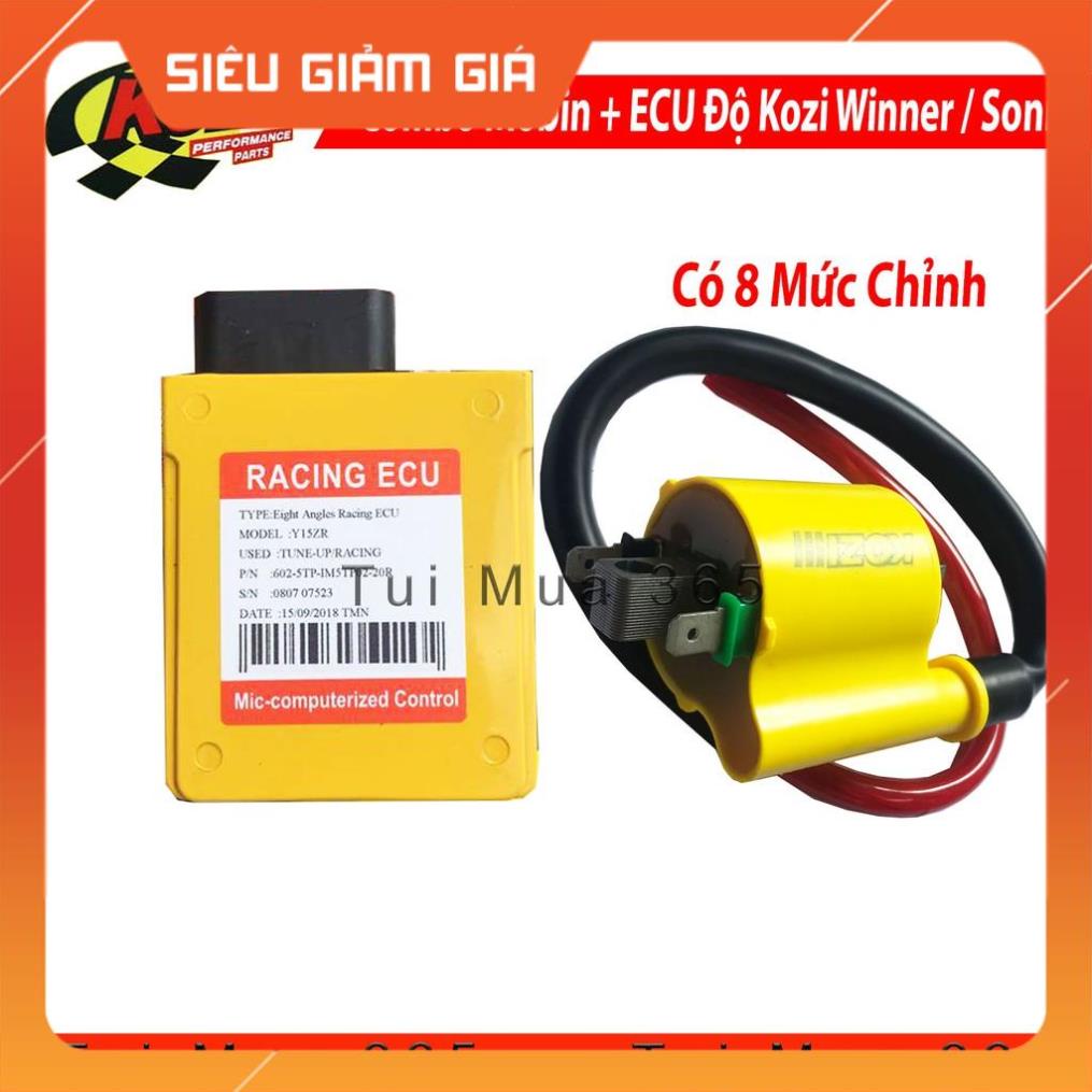 Combo IC và Mobin Sườn Độ Mở Tua Honda Winner 150cc, Sonic Kozi Có 8 Map Tăng Chỉnh chính hãng