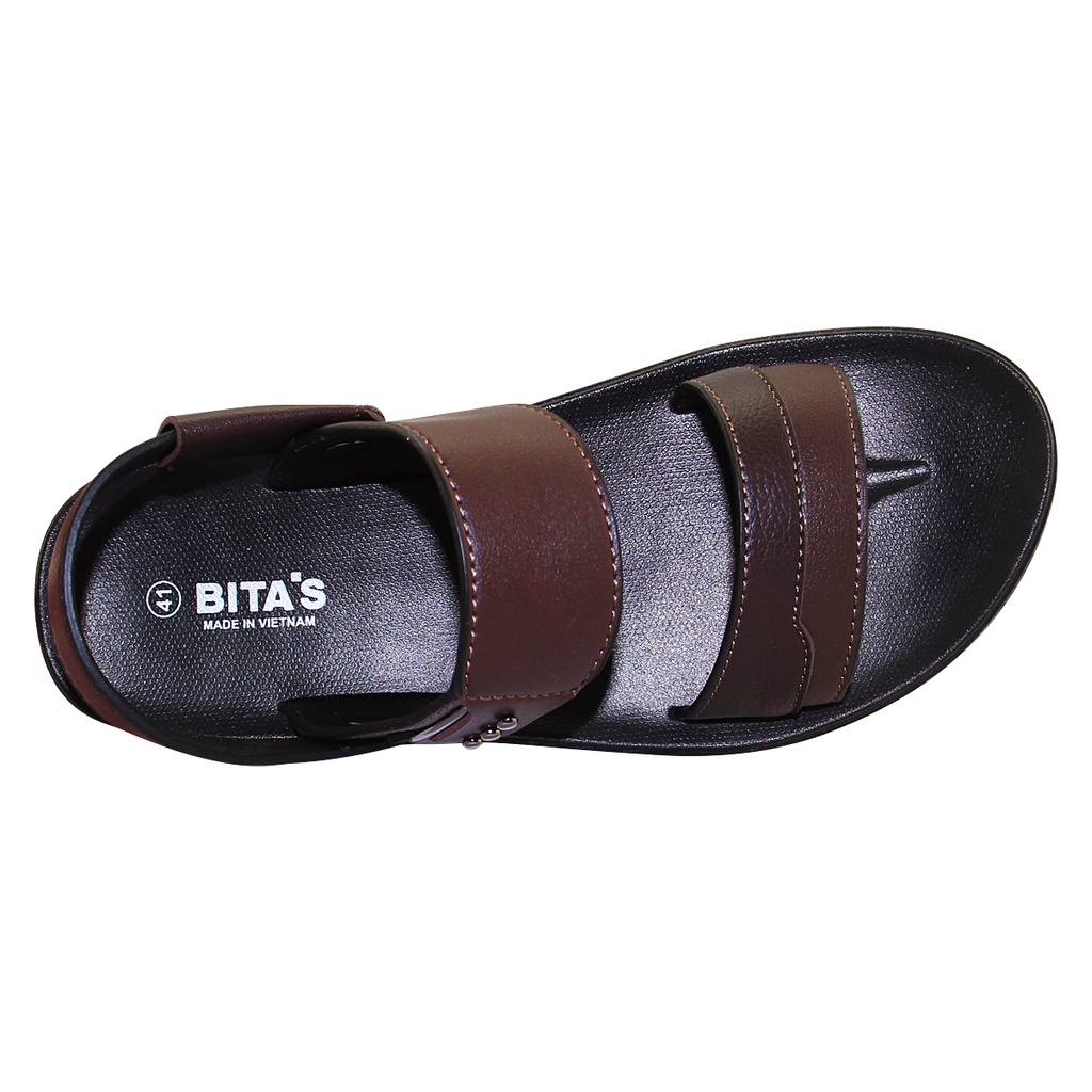 Sandal đế bằng nam Bita's SPS.141 (Đen + Nâu)