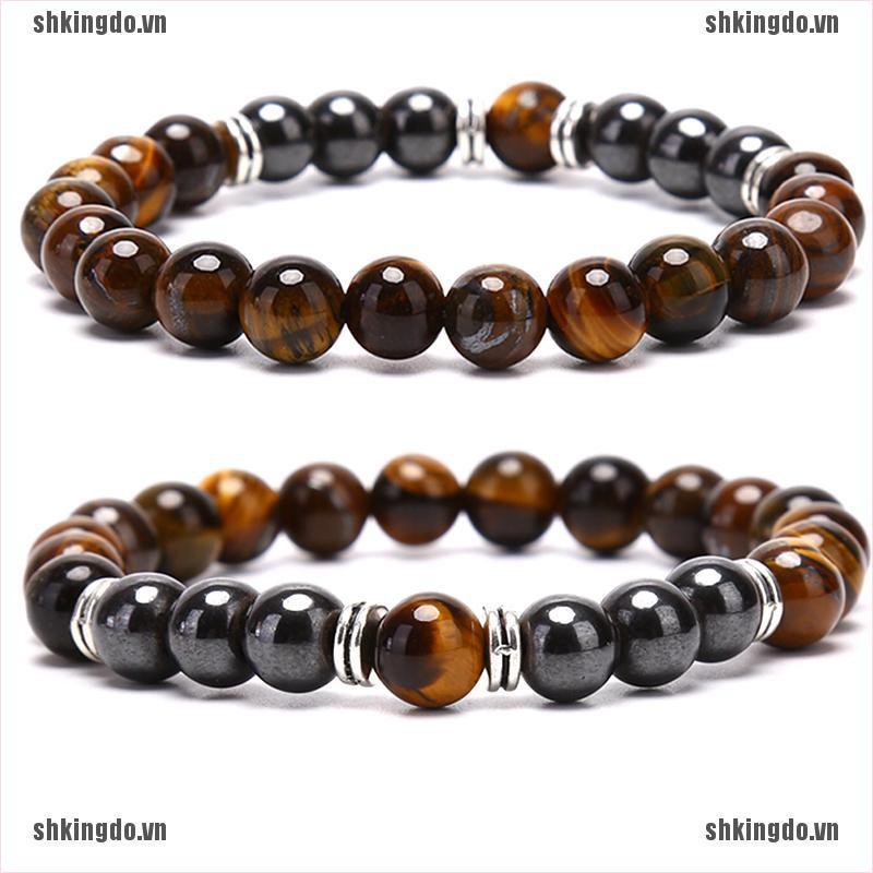Vòng đeo tay chuỗi hạt đá thời trang thanh lịch dành cho nam