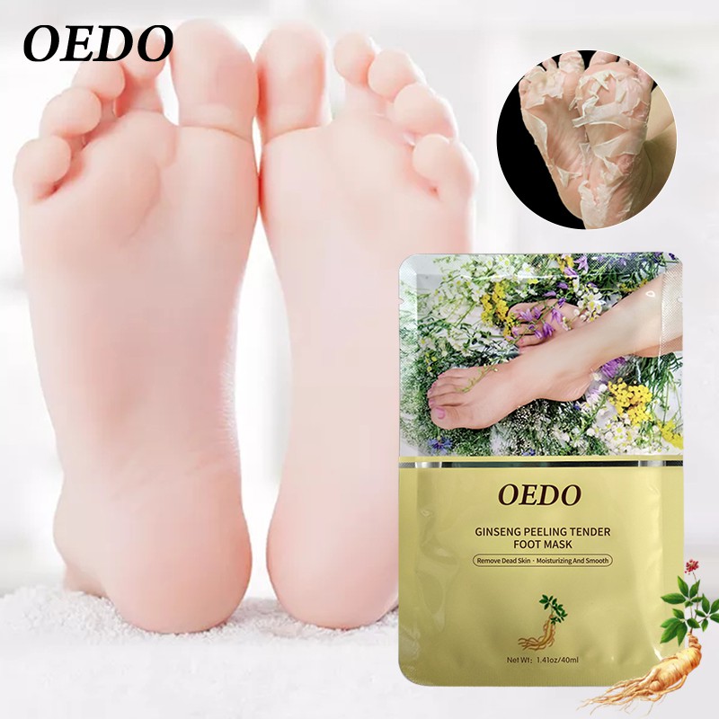 Bộ 6 mặt nạ chân OEDO chiết xuất nhân sâm tẩy tế bào chết làm trắng sáng da