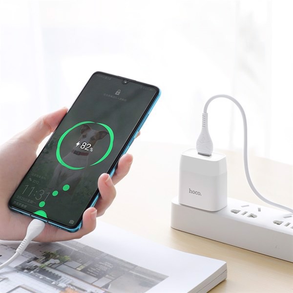 Củ Sạc Hoco C72/C72A-Cốc Sạc Cho IP6/6s/6Plus/6sPlus/7/7Plus/8/8Plus/X/Xs/XsMax/11/11Pro/11ProMax