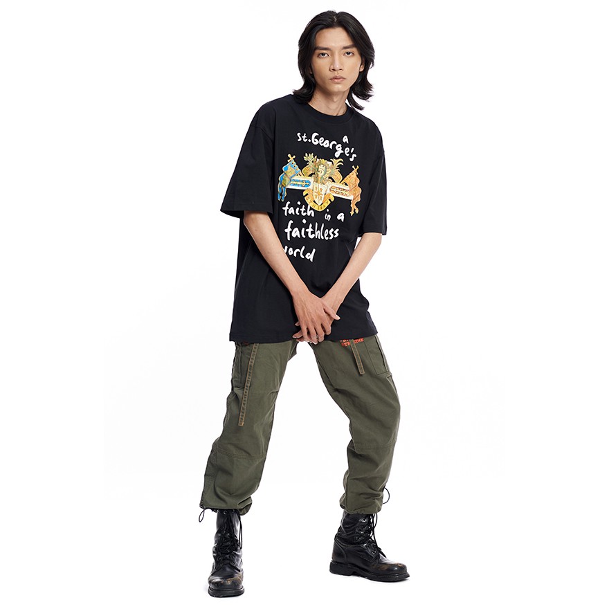 Áo thun 5THEWAY /faithless world/ New Tee Màu Đen
