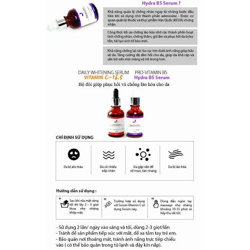 Serum Dưỡng Ẩm Phục Hồi Làm Trắng Sáng Da, Cấp Nước Chống Lão Hóa Da GoodnDoc Hydra B5 | BigBuy360 - bigbuy360.vn