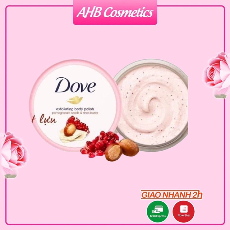 Tẩy da chết boddy Dove Đức