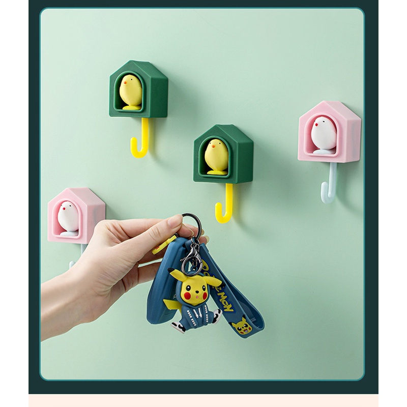 Móc Treo Khăn Tắm Gắn Tường Hình Chú Chim Độc Đáo Tiện Dụng