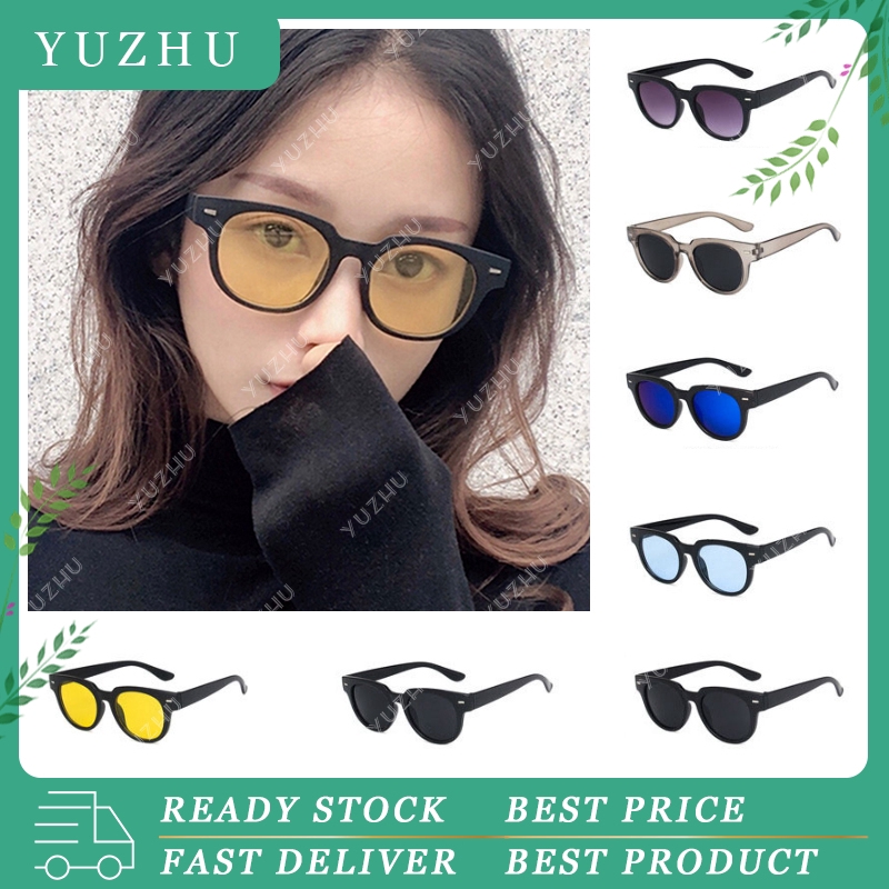 Kính Mát Gọng Tròn Chống Ánh Sáng Xanh Phong Cách Hàn Quốc Cho Nữ