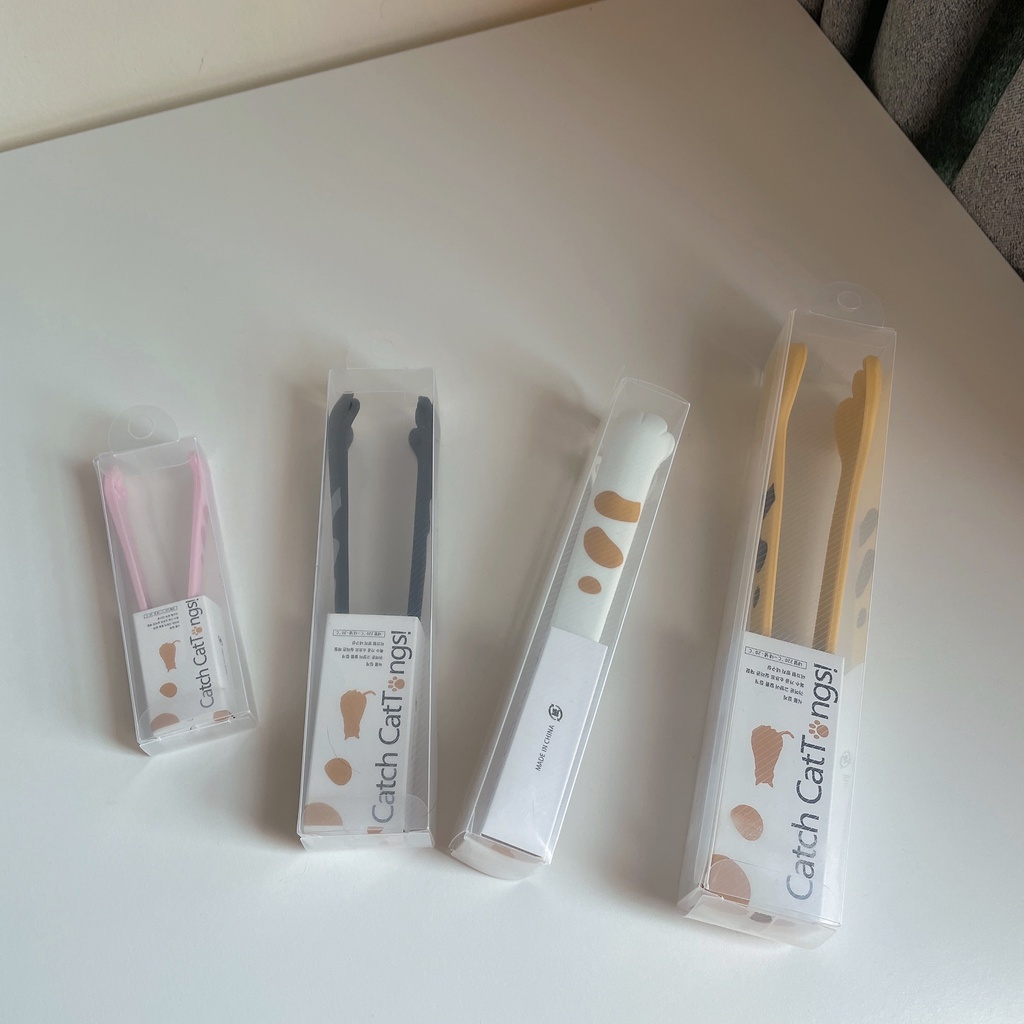 NEW💗🐱 Kẹp Gắp Thức Ăn Hình Chân Mèo Bằng Silicone Cách Nhiệt