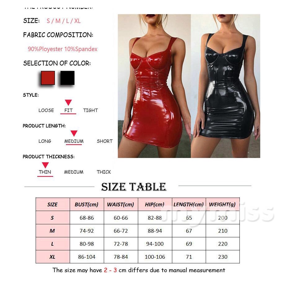 Đầm ngủ da bóng quyến rũ cho nữ | BigBuy360 - bigbuy360.vn