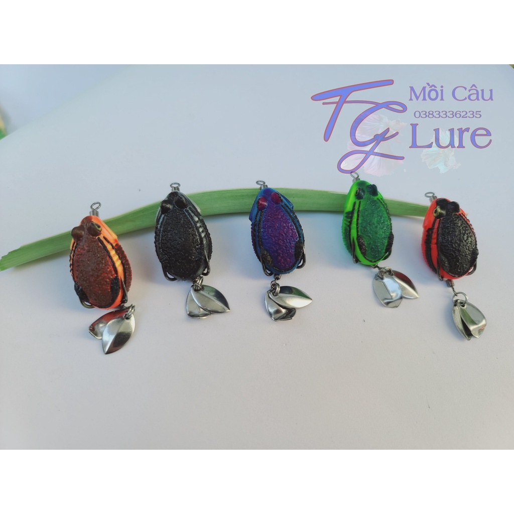 Mồi lure nhái hơi cóc tini câu lure siêu nhậy - Mồi lure chuẩn thái lan