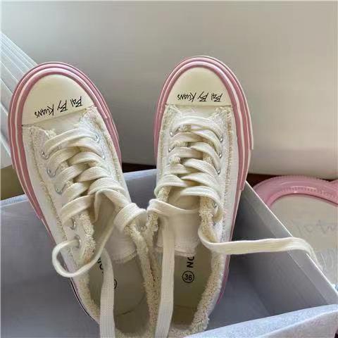 Giày đế dày phong cách thể thao thời trang xuân thu 2021