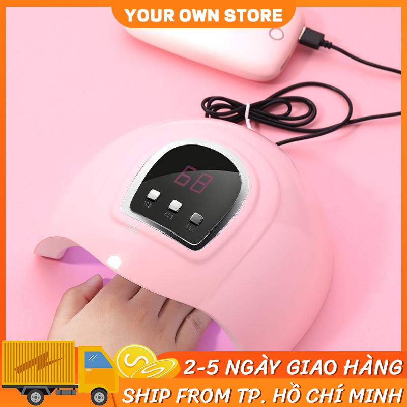 Làm khô nhanh Đèn sơn móng tay mini Đèn sơn móng tay 18 đèn Led 54w Uv 30s / 60s / 90