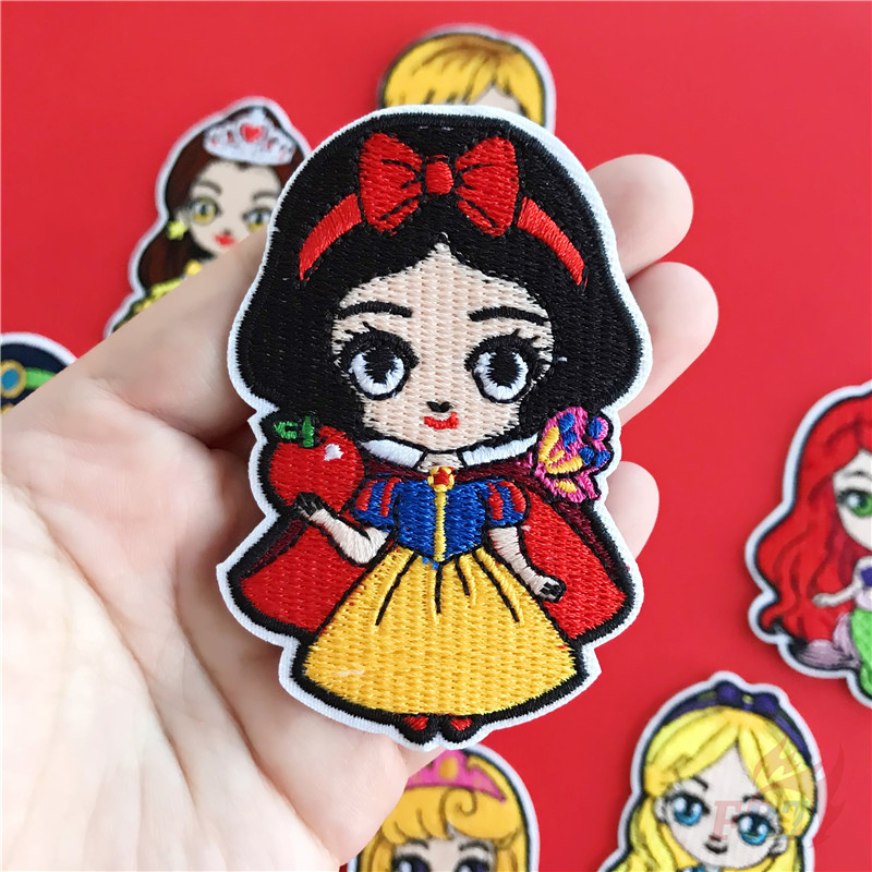 Miếng sticker thêu trang trí quần áo họa tiết công chúa Disney đáng yêu