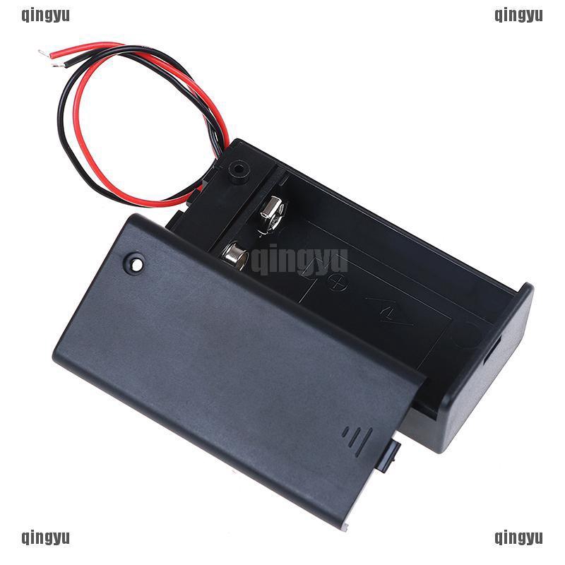 Hộp Đựng Pin 9V Volt PP3 dc Kèm Công Tắc on / off