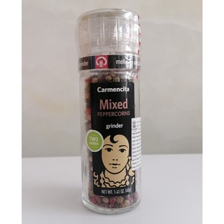 [40g] HẠT TIÊU KHÔ HỖN HỢP (Nắp xay) [Spain] CARMENCITA Mixed Peppercorns grinder (cff-hk)
