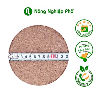 Mùn dừa ép bánh tiện lợi dạng tròn chuyên trồng rau mầm, giá thể ươm giống - Bánh 450 gram