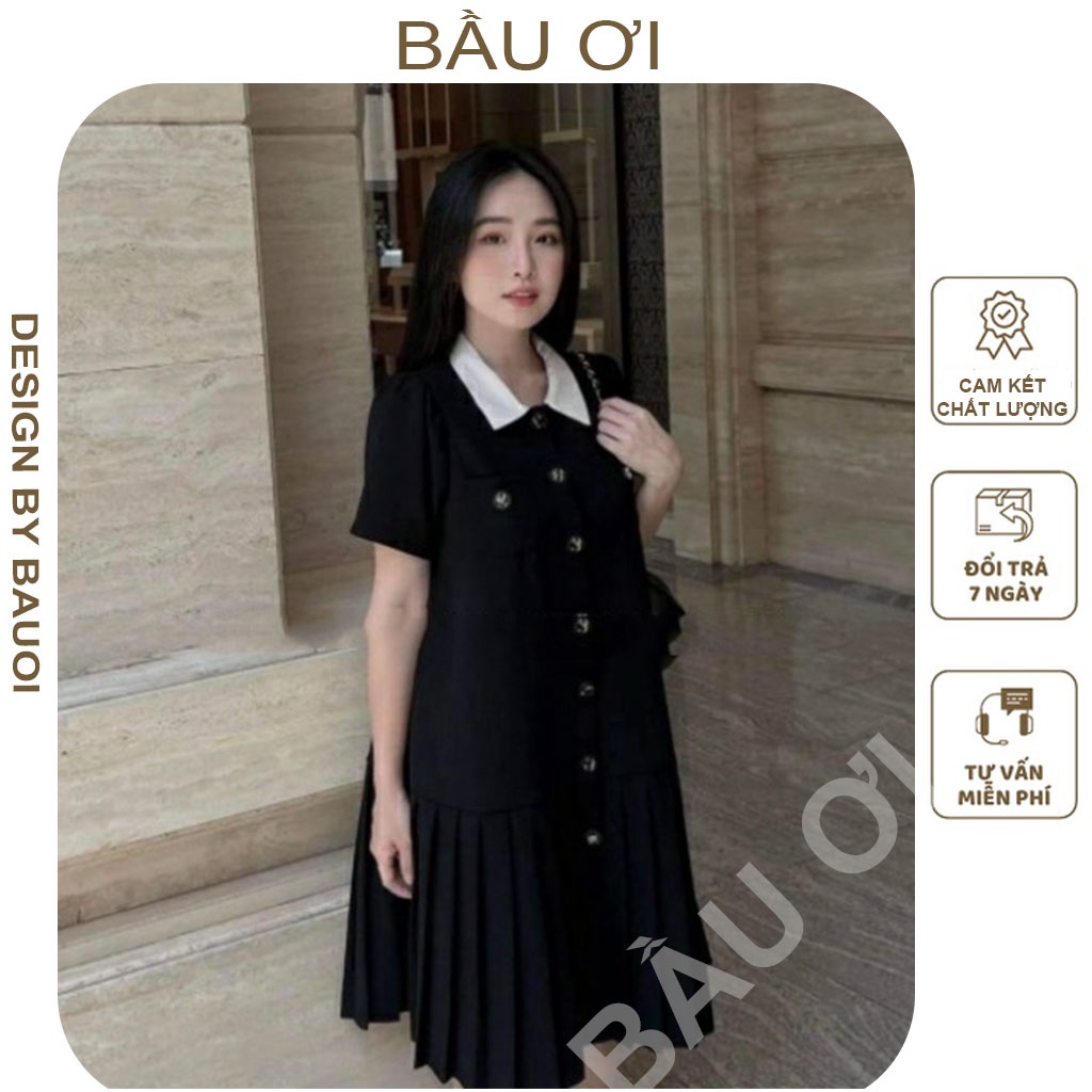 [MẪU MỚI V99] ĐẦM BẦU THIẾT KẾ THỜI TRANG CÔNG SỞ MẶC ĐƯỢC SAU SINH FREE SIZE ĐẾN 75 KG - VÁY  BẦU BABYDOLL ĐẸP