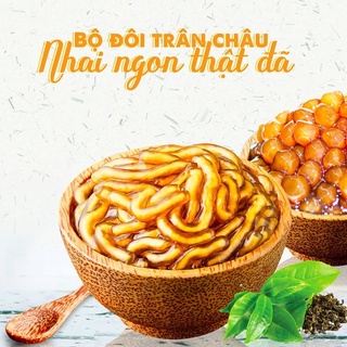 Trân châu sợi hương caramel dẻo dai topping trà sữa chuẩn vị quán Bếp Yêu Meli