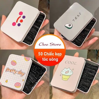 Hộp 50 kẹp tóc hàng cao cấp nội địa trung
