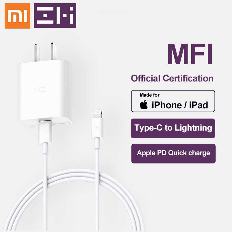 Bộ củ cáp sạc nhanh iPhone 11, 12, 13 Pro Max 18W, 20W Xiaomi Zmi có MFi