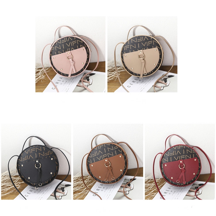 Túi nữ đeo chéo hình tròn nhỏ phong cách Hàn Quốc