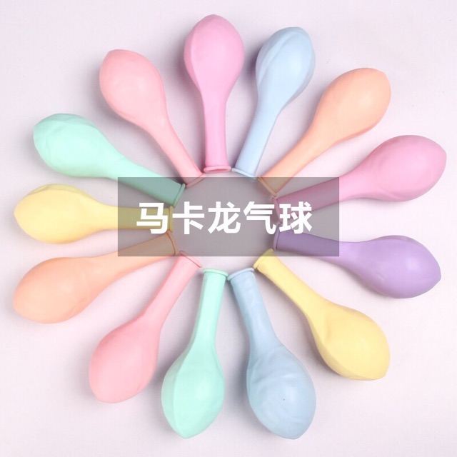 Combo 50 bóng pastel, bóng mờ sữa, bóng macaron phong cách Hàn Quốc 10inch 25-30cm