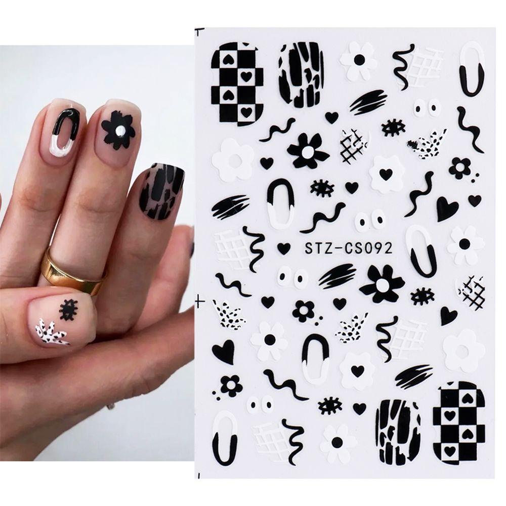 MELODG Sticker Dán Móng Hoạ Tiết Hình Học