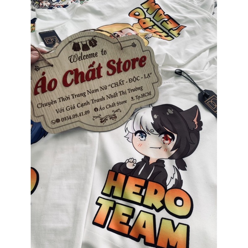 (ẢNH THẬT) Áo Hero Team nhân vật Siro siêu đẹp cho bé trai | bé gái full size