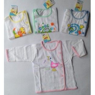 Set 10 bộ Quần Áo sơ sinh cúc lệch: Hello baby- catter - Jou 100% cotton