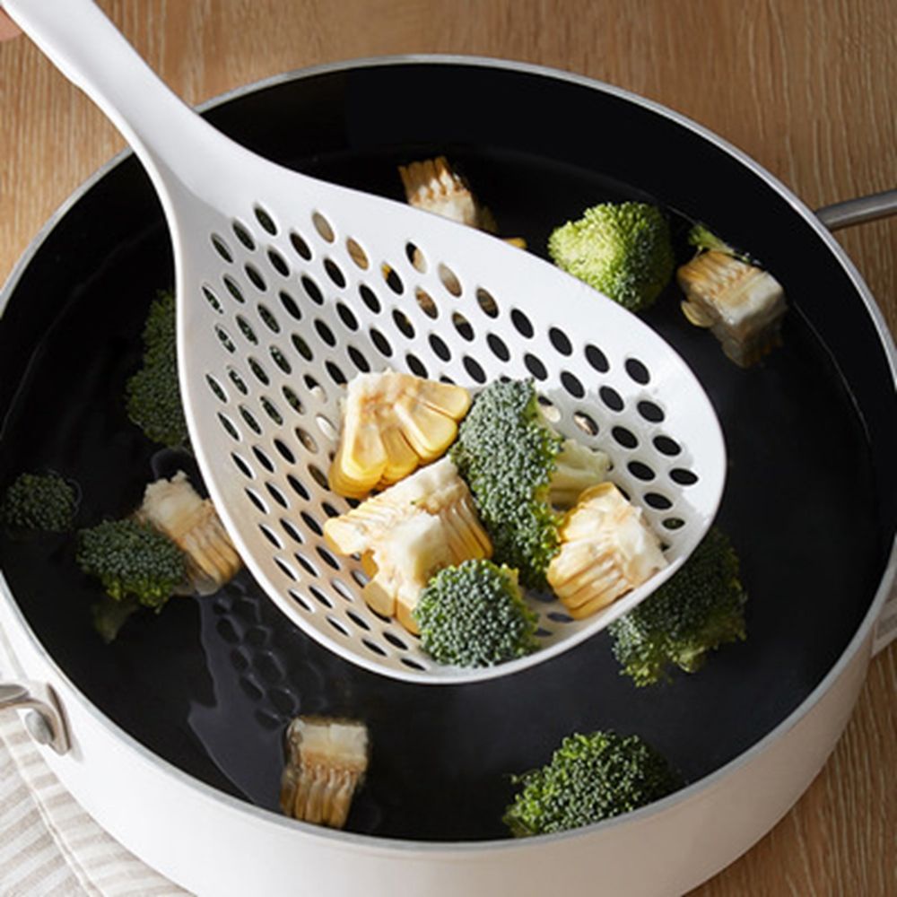 Muỗng múc mì cỡ lớn có lỗ ráo nước chịu nhiệt thân thiện với môi trường phong cách Nhật Bản tiện lợi