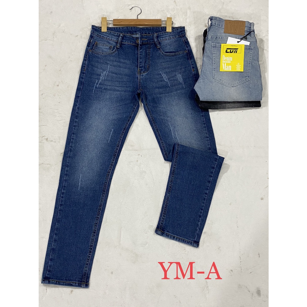 Quần Jeans Nam , Chất Liệu Cotton  Vải Dày Và CoGian. Đặt Biệt không ra Màu YuMe-MS:045