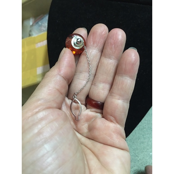 Pin cài áo hổ phách mới đẹp gần 14 li si tuyển Nhật