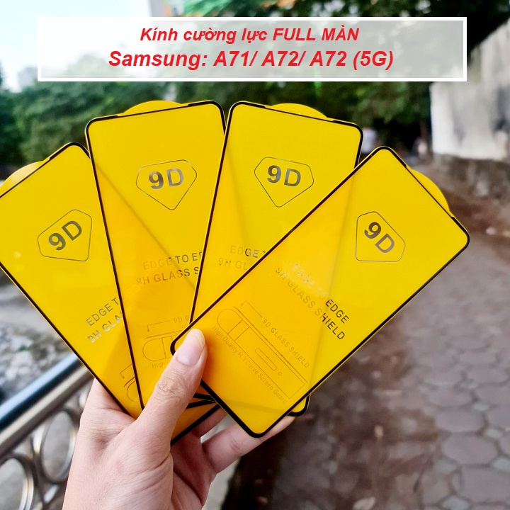 Kính cường lực Samsung 9D/ 21D full màn A02/A03s/A12/A11/A10/A10s/M10/A30/A50/A50s/A31/A51/A71/A22/A32