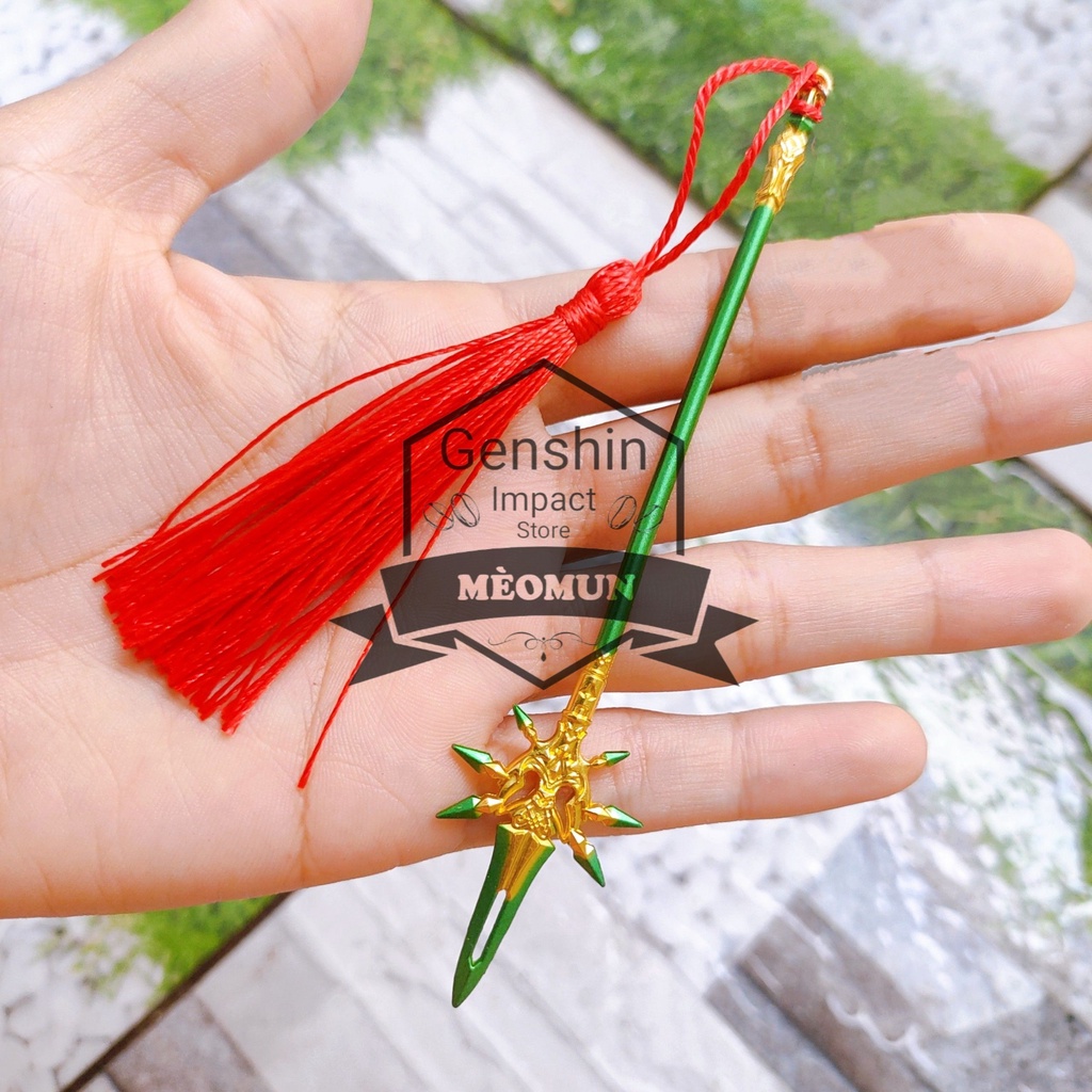 HÒA PHÁC DIÊN Mô hình kim loại trang bị game Genshin Impact 12cm