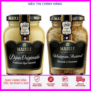Mù tạt vàng Dijon Originale Maille Nhập khẩu Pháp lọ 215g