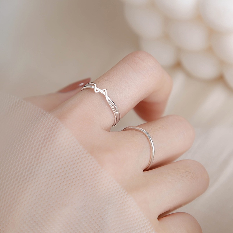 Nhẫn Bạc S925 Họa Tiết Hình Học Xoắn Ốc Thời Trang Cho Nữ