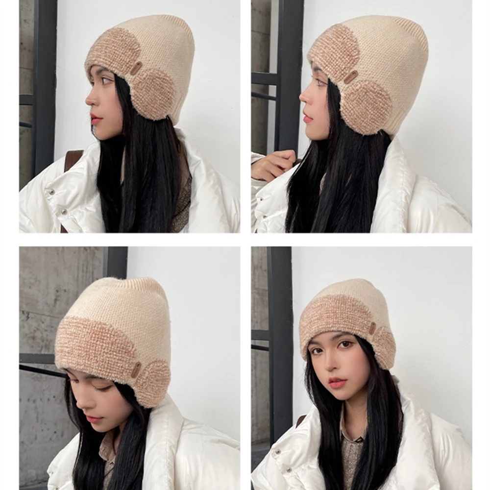 Mũ beanie Che Tai Giữ Ấm Mùa Đông Thiết Kế Mới Cho Nam Và Nữ