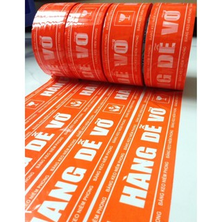 1 Cuộn Băng Keo In Chữ Hàng Dễ Vỡ Cam