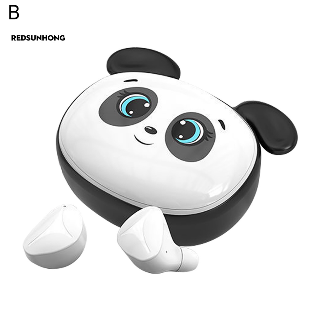 Tai Nghe Bluetooth Không Dây Thông Minh Mini Hình Gấu Trúc Hoạt Hình