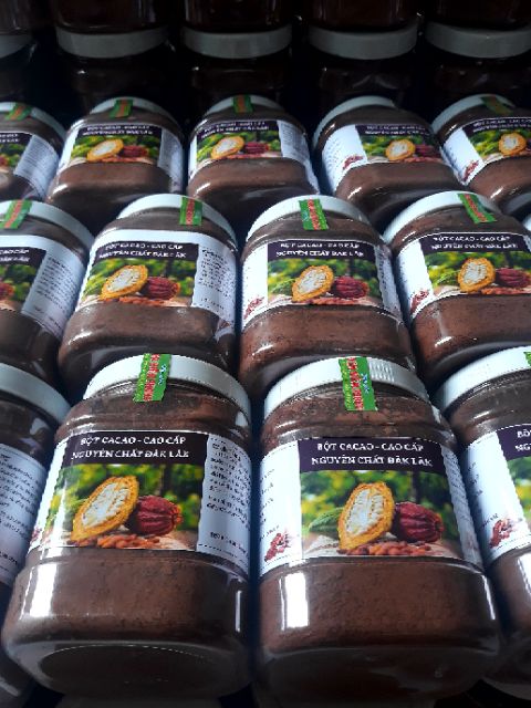 Cacao nguyên chất Daklak hộp 500g loại 1 đậm và thơm nhất